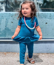 Load image into Gallery viewer, Girls Skirted Lounge Shirt