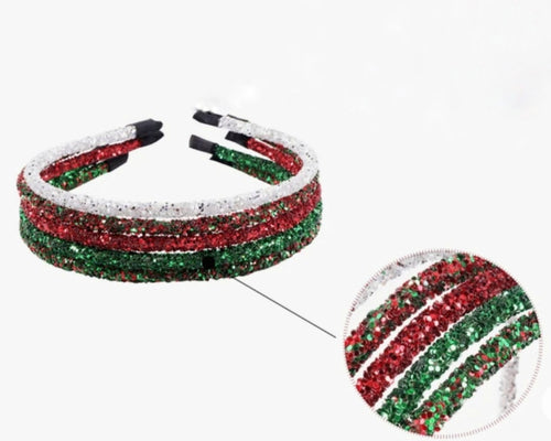 Glitter Headband ~ CHRISTMAS