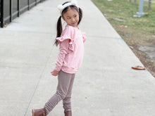 Load image into Gallery viewer, Mya Ruffle Crew sweater kids~ Back to Basics