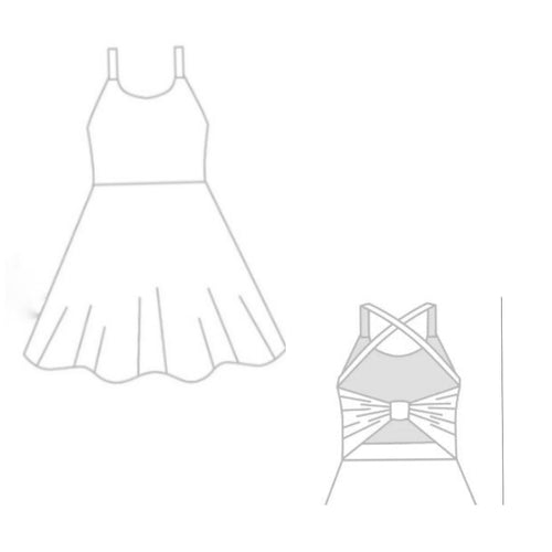 Bow back dress ~ SS'24