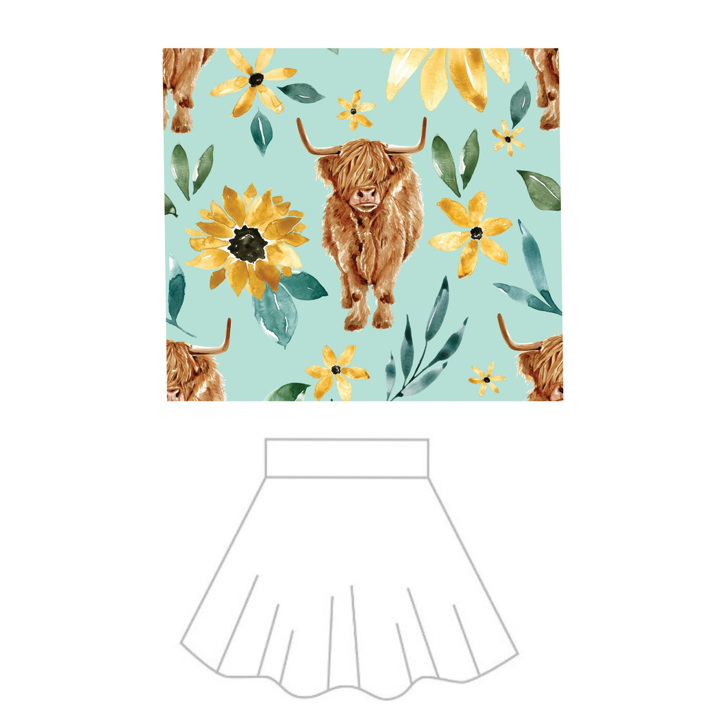 Skort/Skirt ~ Sunflower