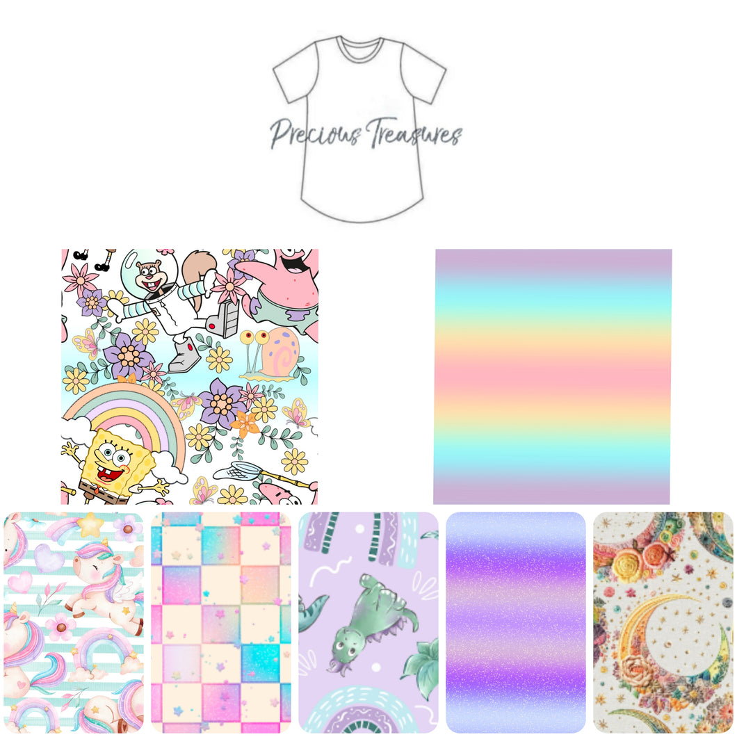 OVER THE RAINBOW Curved tee