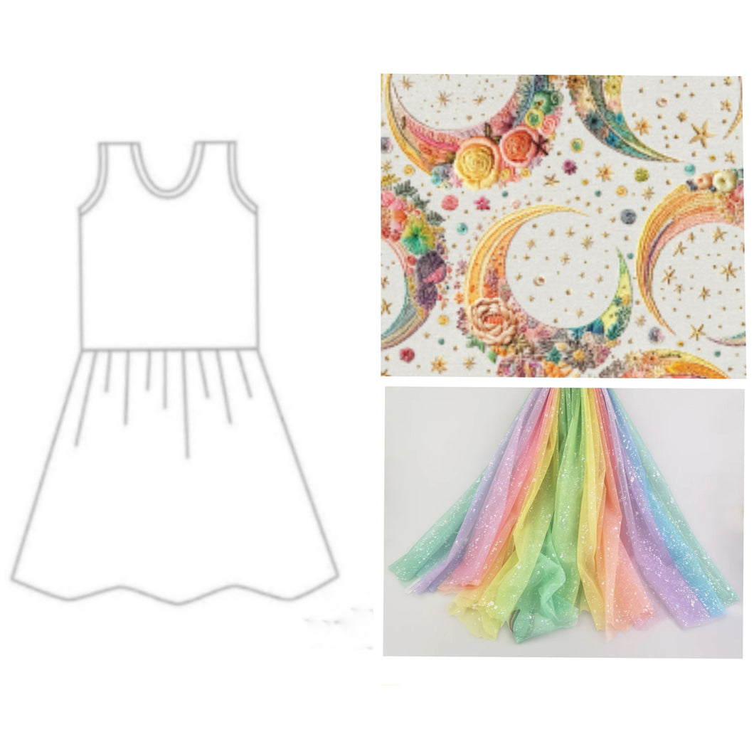 OVER THE RAINBOW Kids Tulle Dress