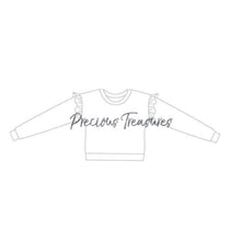 Load image into Gallery viewer, Mya Ruffle Crew sweater kids~ Back to Basics