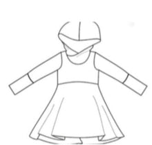 Load image into Gallery viewer, Hooded Charlie Peplum ~ GLITTER &amp; SHINE