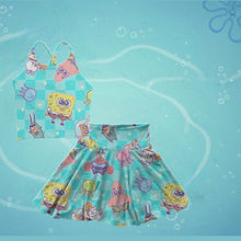 Load image into Gallery viewer, Bronwyn Bow back Crop top ~ SpongeBob