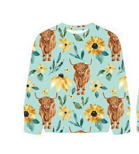 Crew sweater ~ Sunflower