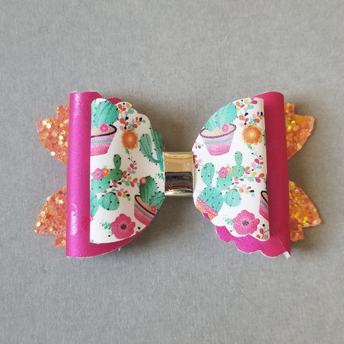 Floral Cactus Bow