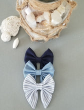 Load image into Gallery viewer, Sailor Bow ~ Nautical Navy