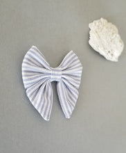 Load image into Gallery viewer, Sailor Bow ~ Nautical stripes