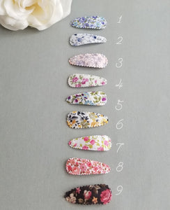 Snap clips ~ Florals