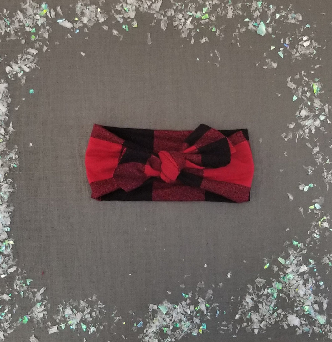 Christmas tie headband
