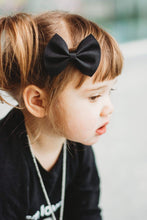 Load image into Gallery viewer, Suede Vegan Leather Bow