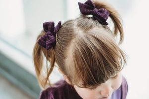 Waffle knot bows (Purple)