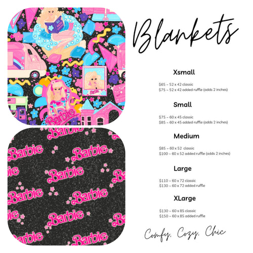 BARBIE Minky Blankets