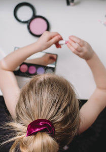 Velvet Rasberry Scrunchie