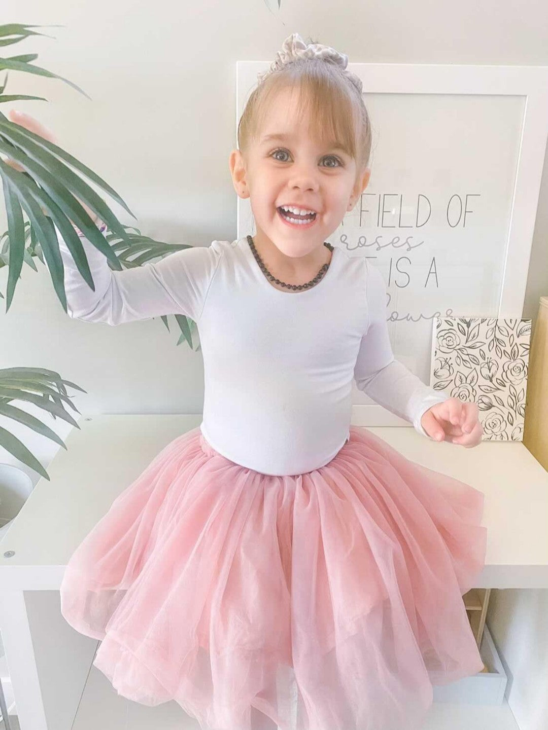Tulle top skirt pink